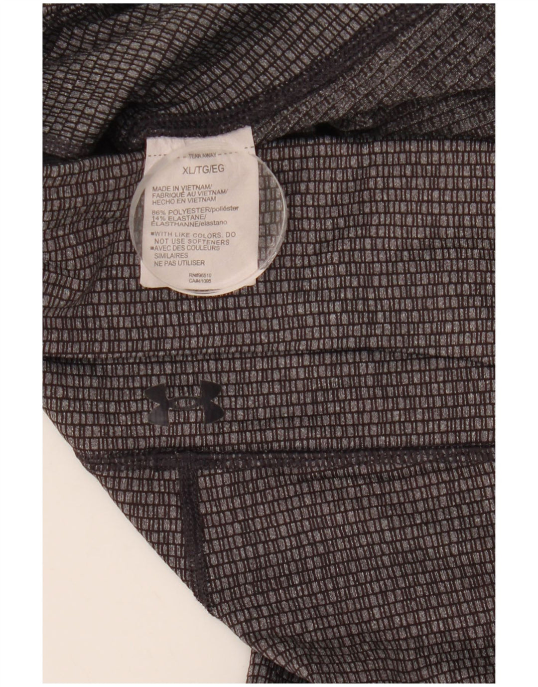 UNDER ARMOUR Leggings femininos slim fit UK 18 XL cinza geométrico