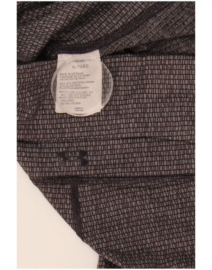 UNDER ARMOUR Leggings femininos slim fit UK 18 XL cinza geométrico