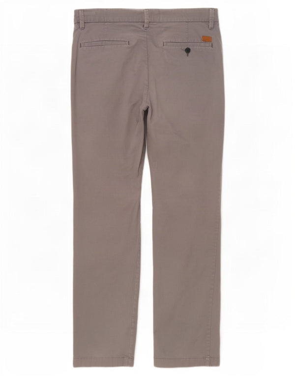 Calça Chino Masculina Timberland W32 L32 Cinza Algodão