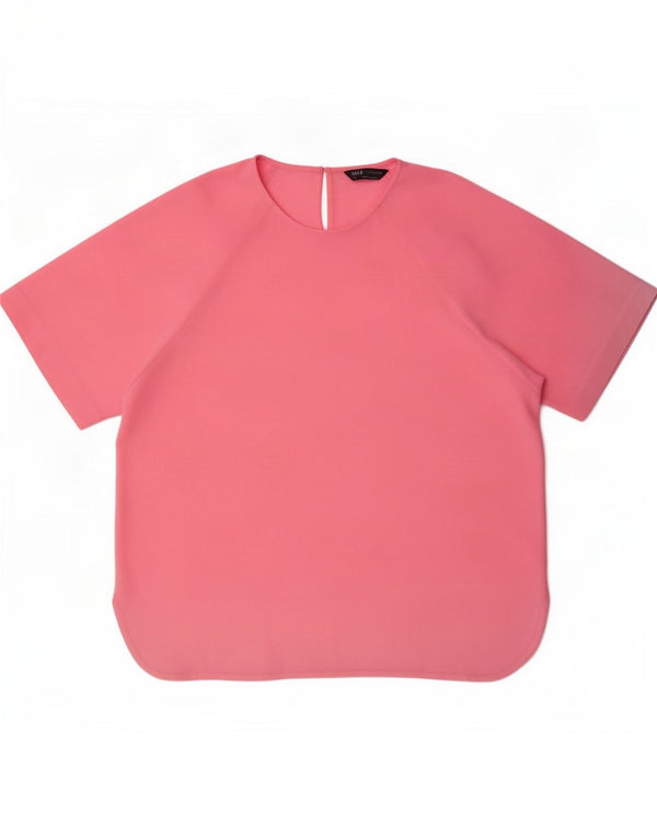 Marks & Spencer Womens Blouse Top UK 14 Large Pink