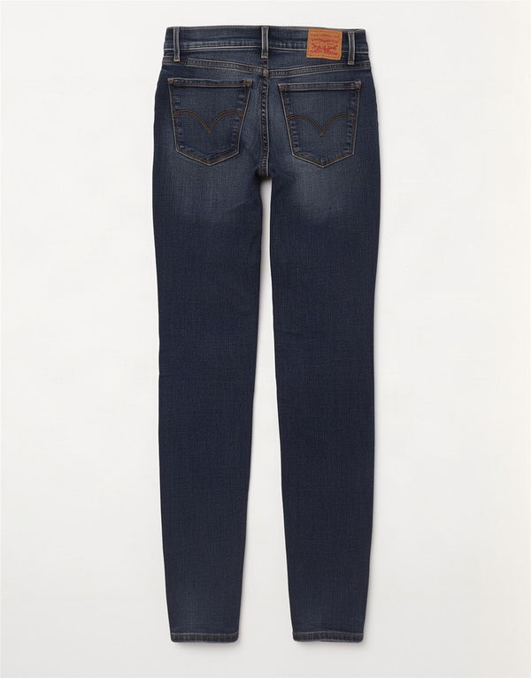 Calça jeans feminina Levi's 710 Super Skinny W26 L32 azul algodão