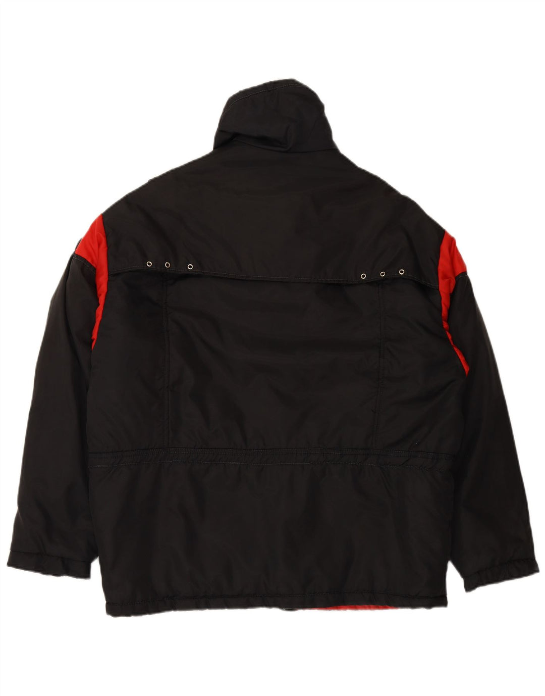 Jaqueta corta-vento masculina VINTAGE IT 54 2XL preto Colourblock poliamida