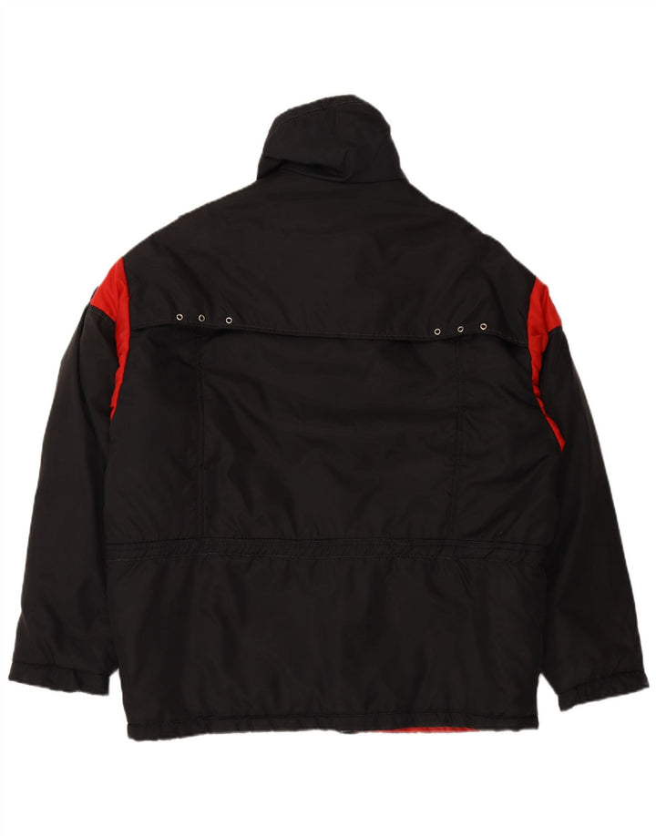 Jaqueta corta-vento masculina VINTAGE IT 54 2XL preto Colourblock poliamida