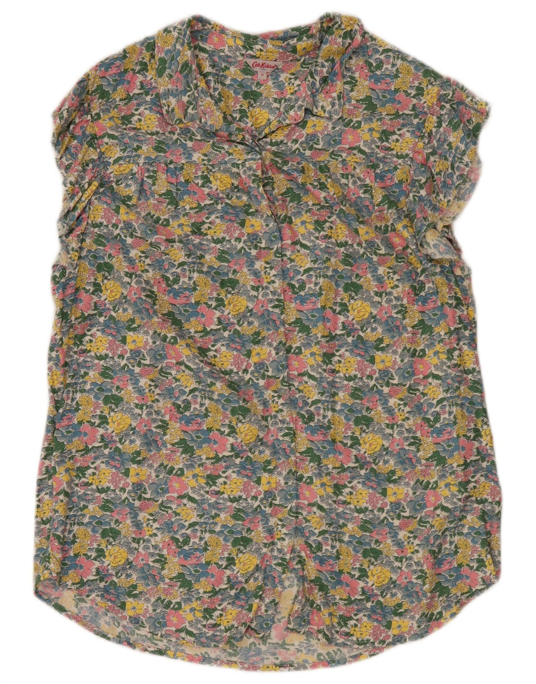 Blusa feminina Cath Kidston Reino Unido 14 grande floral multicolorida
