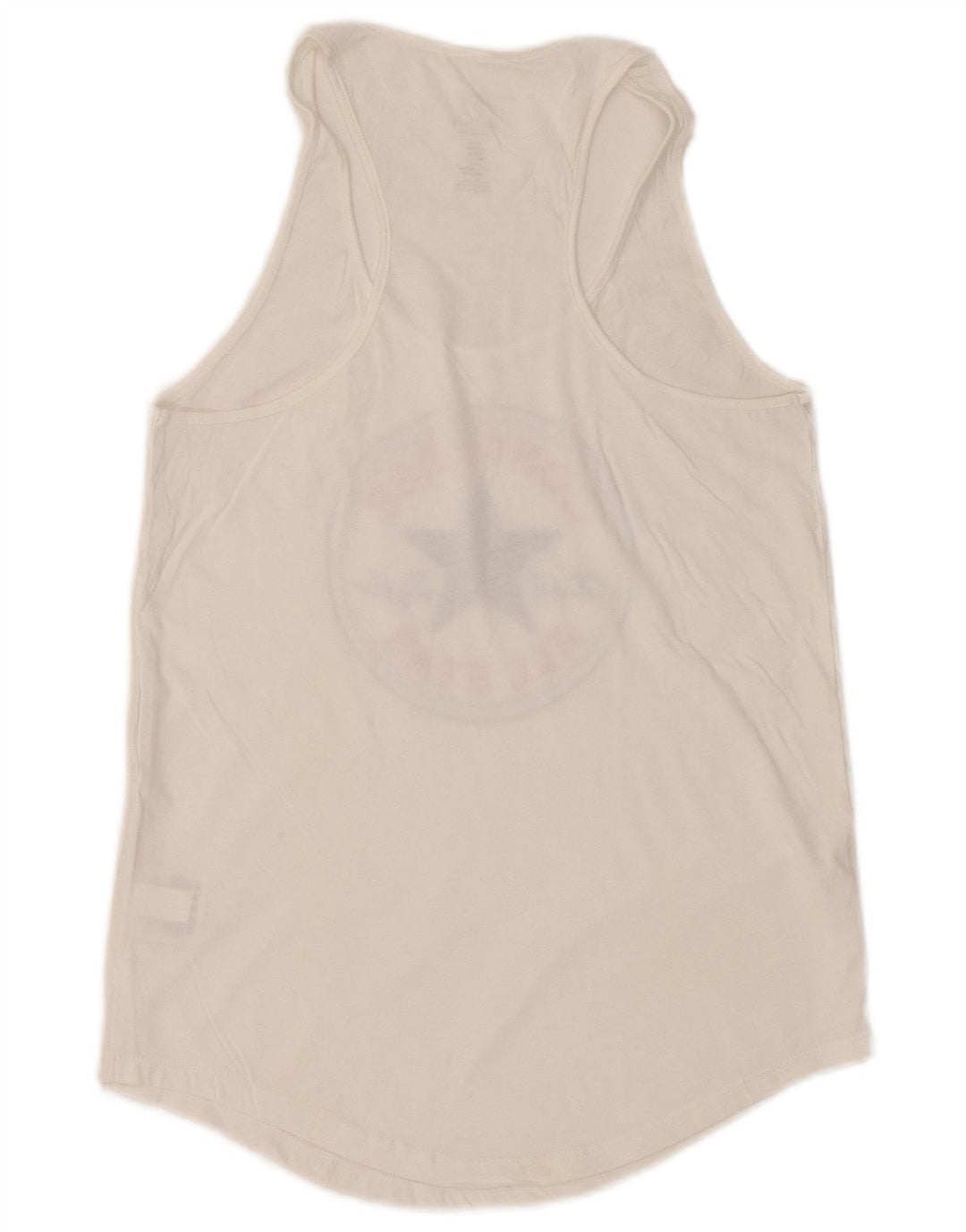 Colete feminino CONVERSE Classic Fit gráfico UK 6 XS algodão branco