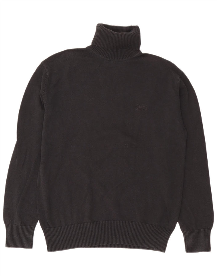 Suéter masculino Esprit com gola redonda e algodão cinza médio