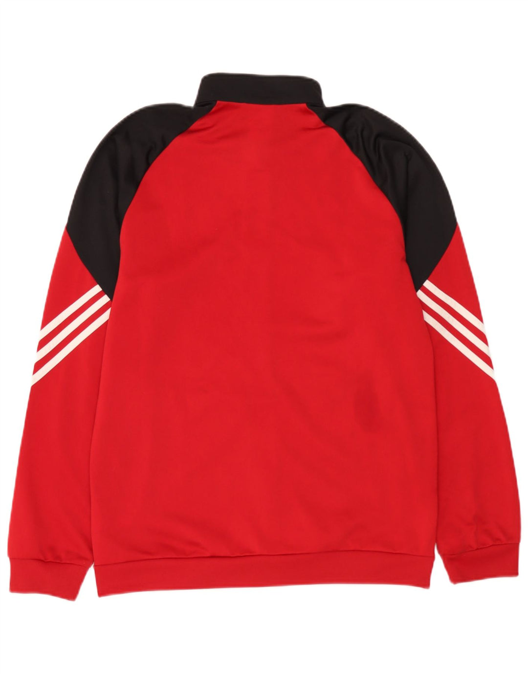 Adidas Mens Treino Top Jaqueta Médio Vermelho Colorblock Poliéster