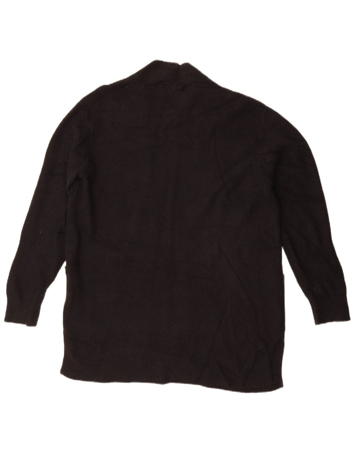 Suéter cardigã aberto grande Marks & Spencer Reino Unido 14 grande preto