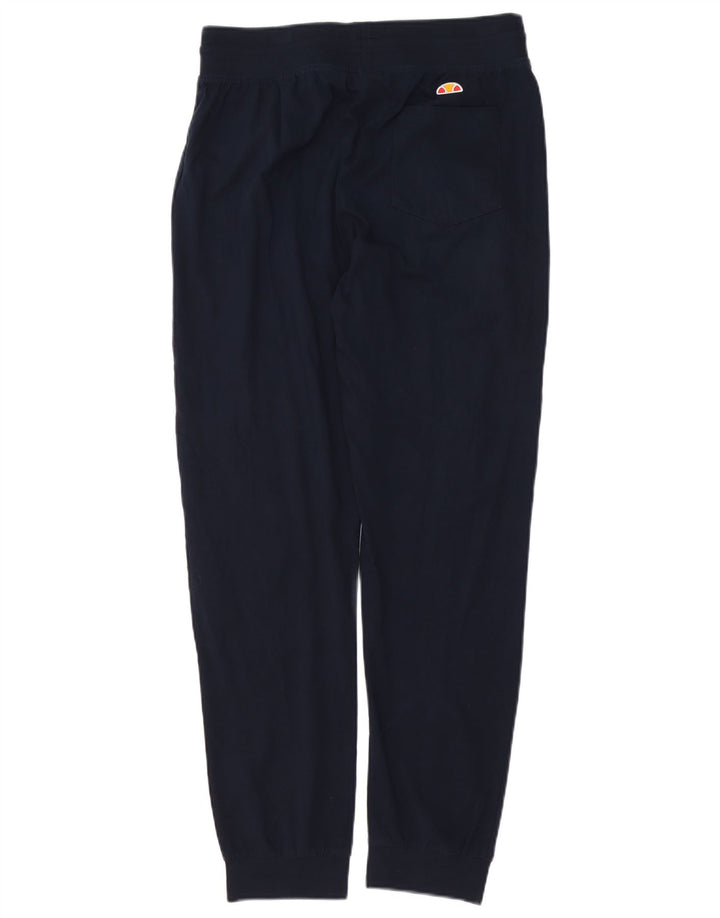 Ellesse masculino gráfico agasalho calças joggers médio algodão azul marinho