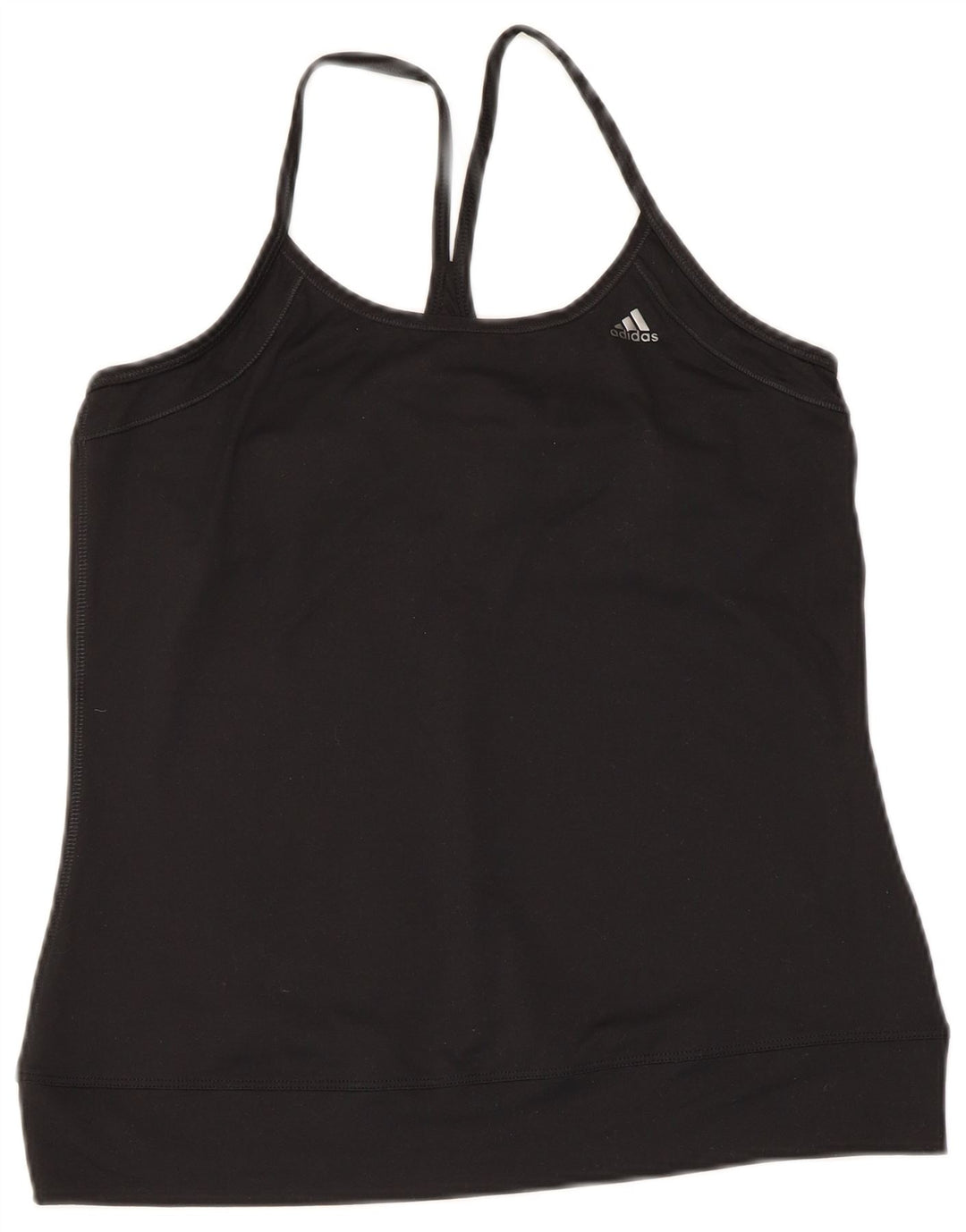 Adidas Womens Climalite Cami Top UK 16 Grande Poliéster Preto