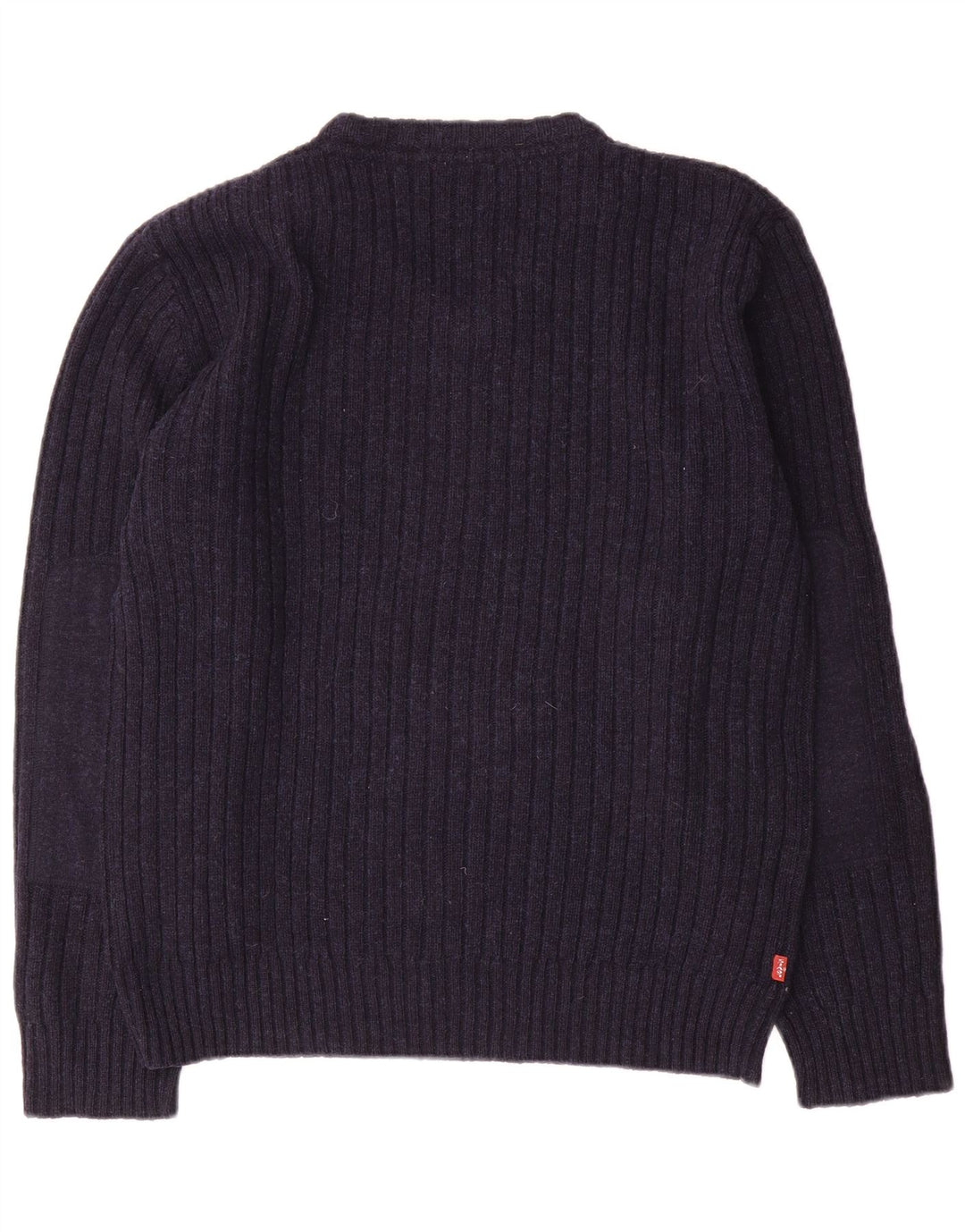 Suéter masculino Levi's com decote em V grande lã azul marinho