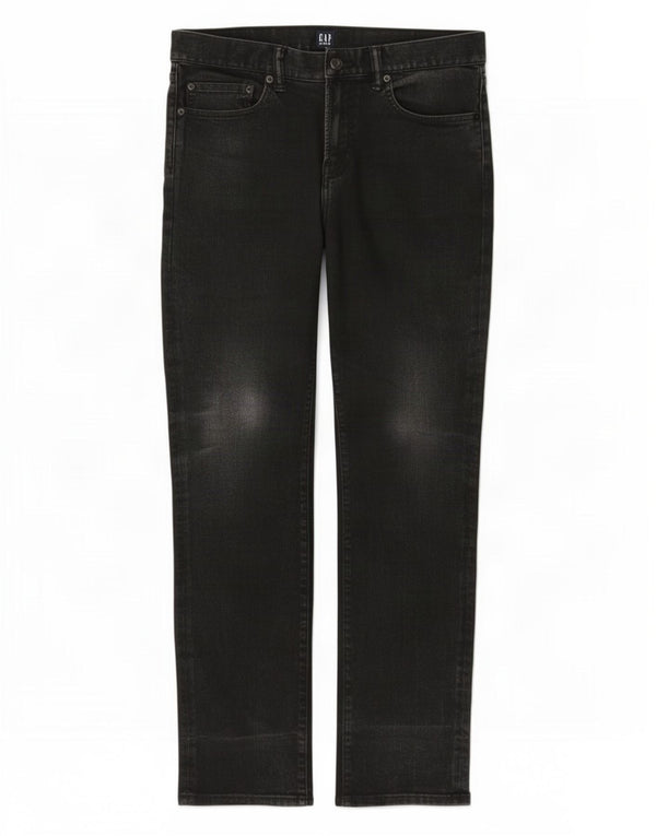 Jeans retos masculinos Gap W32 L32 algodão preto