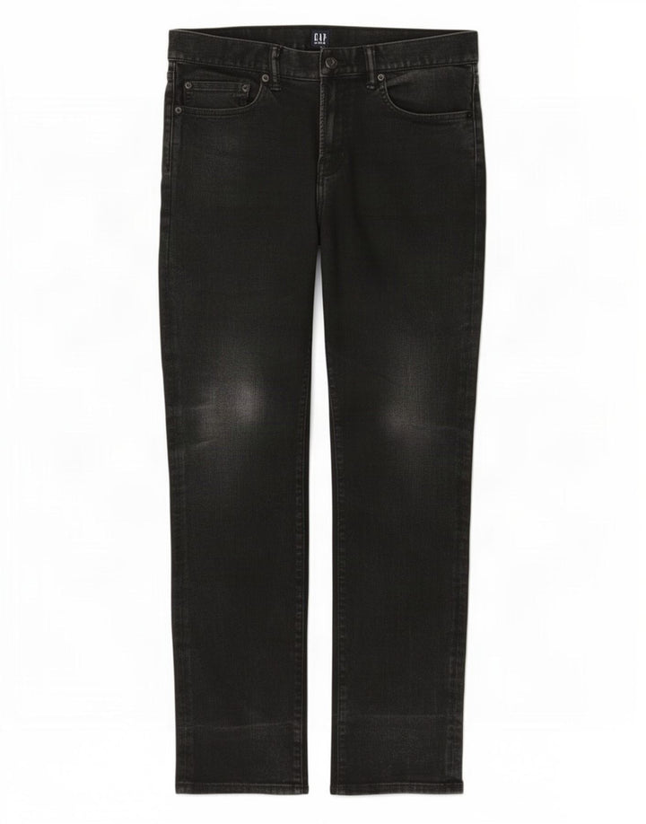 Jeans retos masculinos Gap W32 L32 algodão preto
