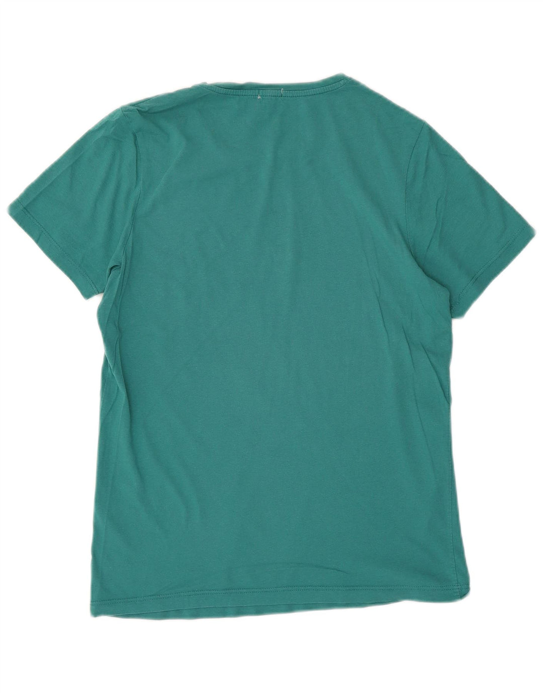 JACK & JONES Mens Graphic T-Shirt Top Small Turquoise Cotton