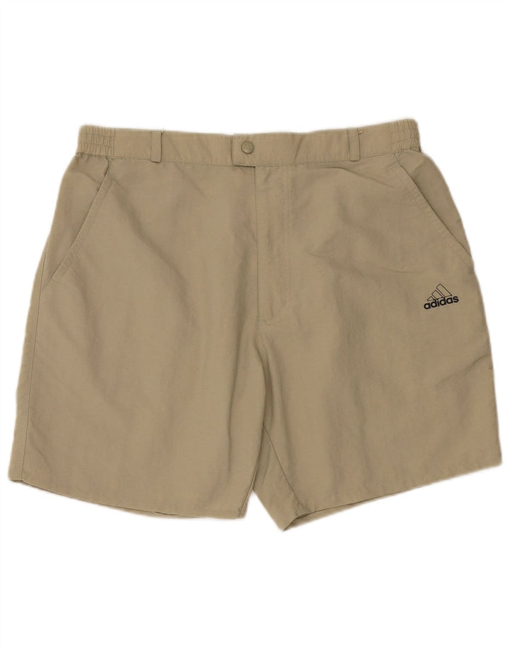 Adidas Mens Chino Shorts W36 Grande Bege Poliamida