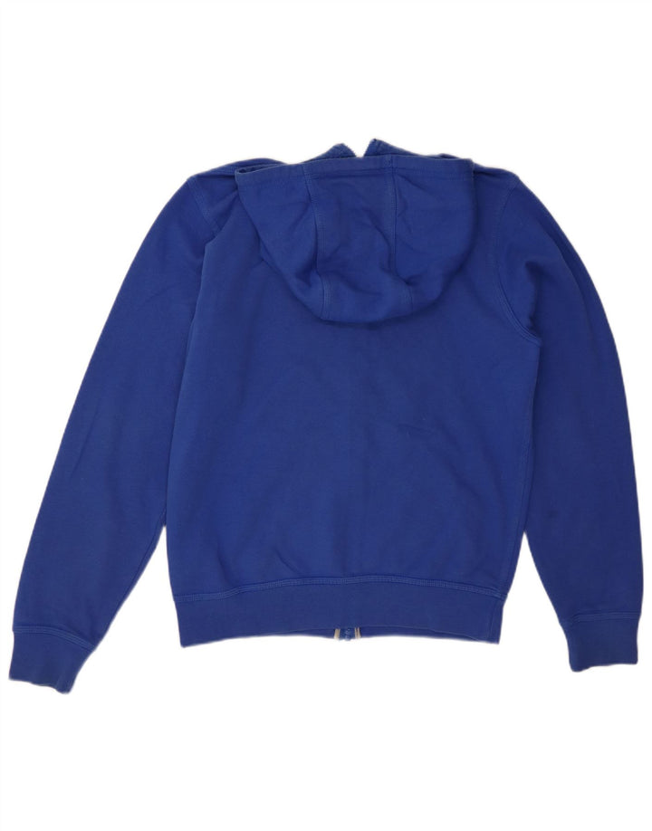 Suéter masculino NIKE com capuz e zíper pequeno azul algodão