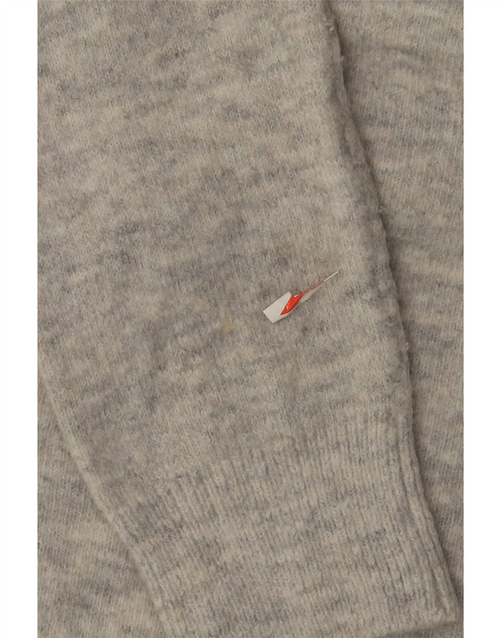 Suéter feminino Marks & Spencer com gola redonda Reino Unido 14 cinza médio manchado