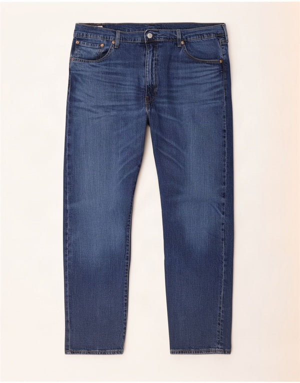 Levi's Masculino 502 Tapered Jeans W44 L27 Azul Algodão