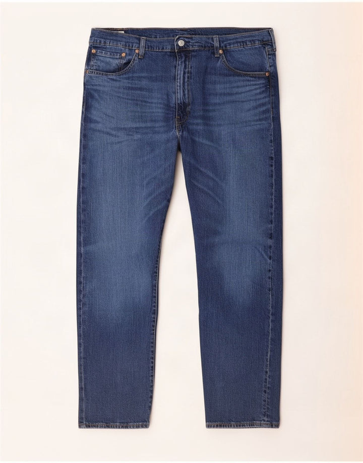 Levi's Masculino 502 Tapered Jeans W44 L27 Azul Algodão