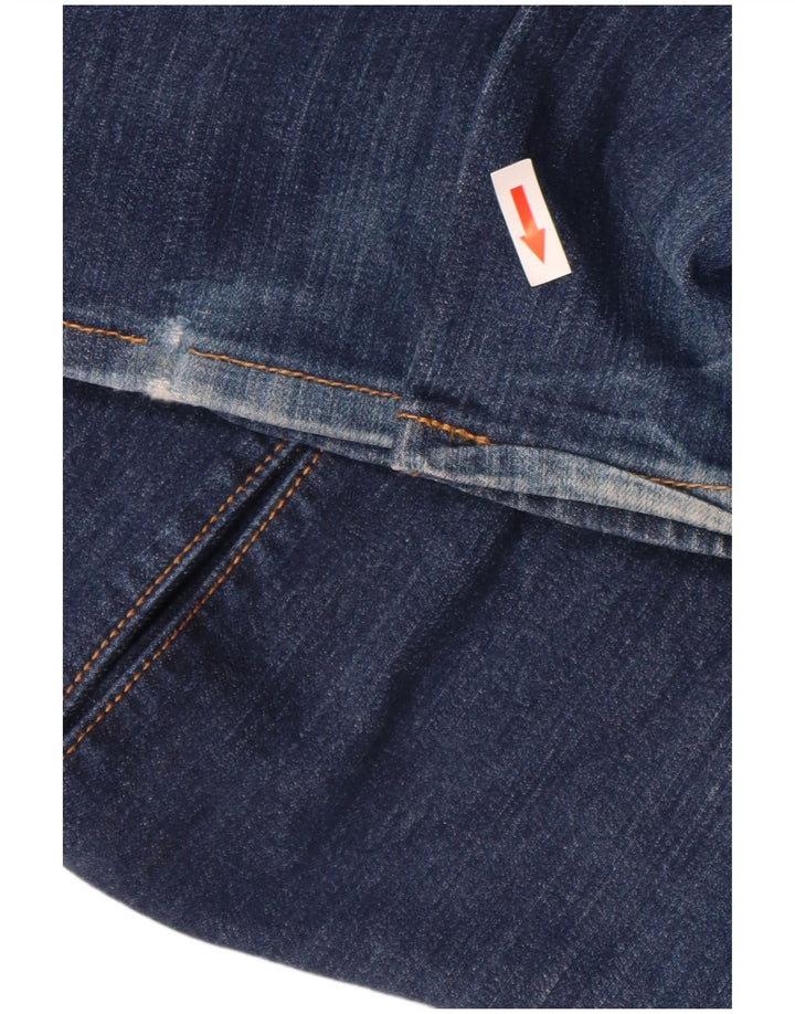 Levi's Masculino 501 Straight Jeans W38 L32 Azul Marinho Algodão