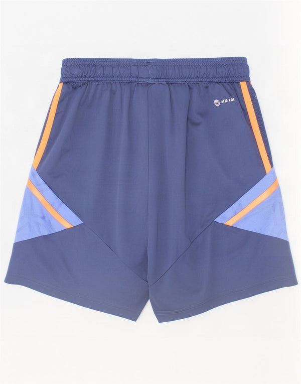 Adidas Boys Manchester United Sport Shorts 15-16 Years Navy Blue