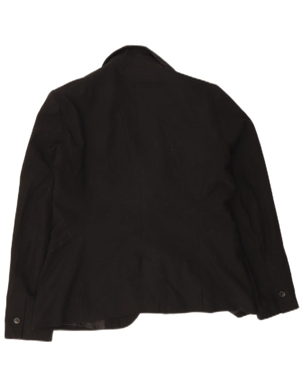 Jaqueta blazer feminina Zara com 1 botão EU 42 grande preta