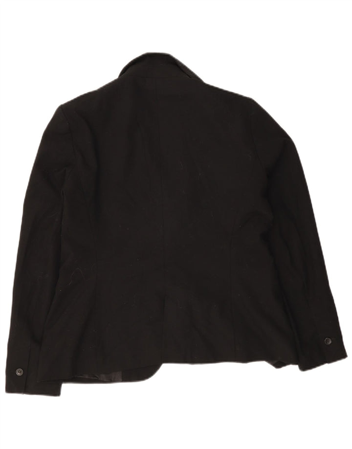 Jaqueta blazer feminina Zara com 1 botão EU 42 grande preta