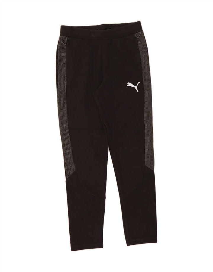 PUMA Mens Tracksuit Trousers Medium  Black Spotted Cotton Vintage Puma and Second-Hand Puma from Messina Hembry 