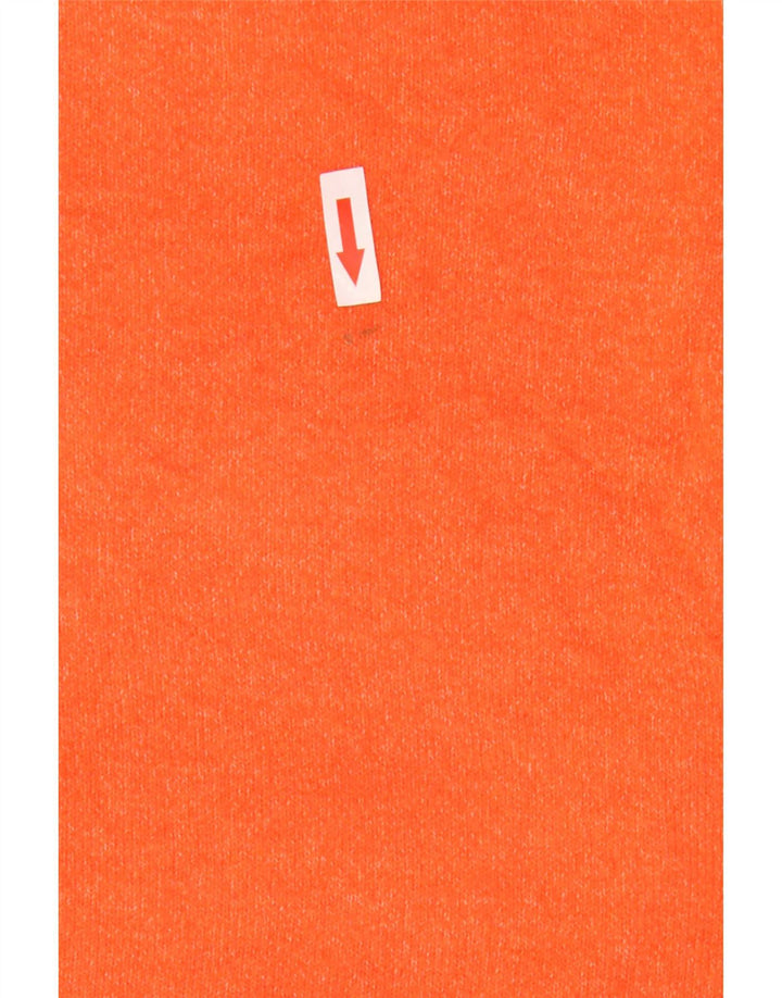 Camiseta feminina grande Marks & Spencer UK 10 pequena laranja poliéster