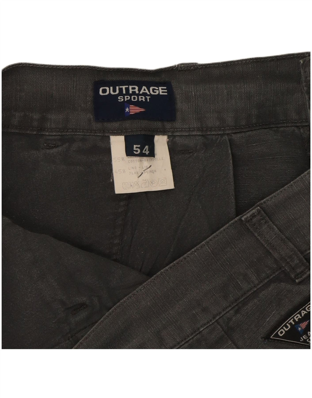Shorts cargo masculino OUTRAGE IT 54 2XL W36 algodão cinza