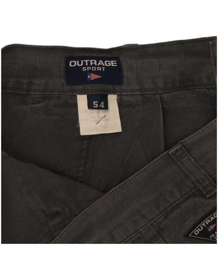 Shorts cargo masculino OUTRAGE IT 54 2XL W36 algodão cinza
