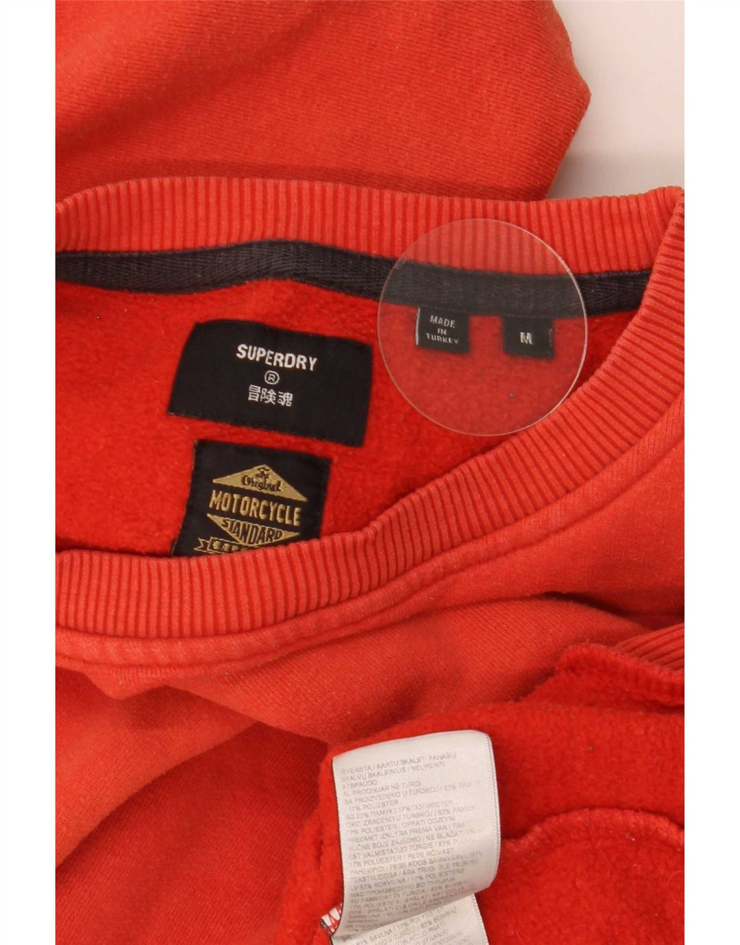 Superdry moletom gráfico masculino jumper médio laranja algodão