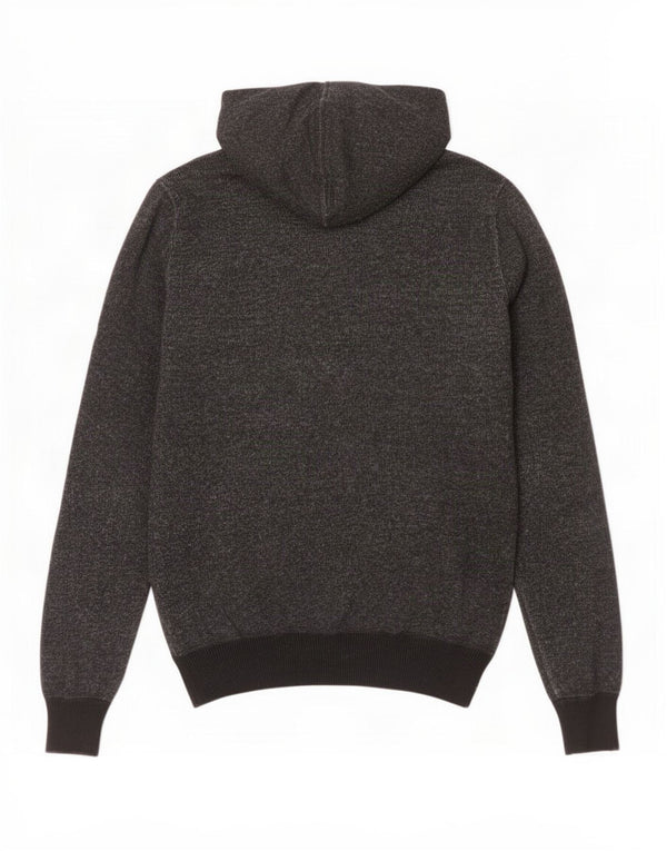 Suéter com capuz gráfico masculino Guess By Marciano pequeno algodão cinza