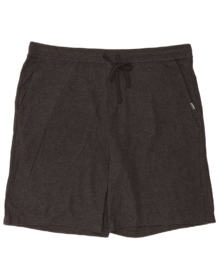 Eddie Bauer Mens Sport Shorts XL Algodão Cinza