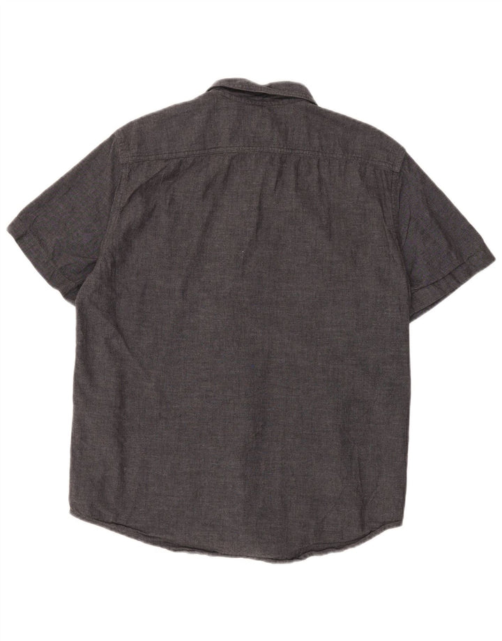 Camisa masculina de manga curta padrão LEVI'S grande algodão cinza