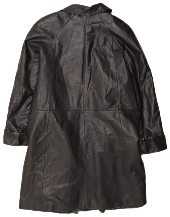 Casaco de couro feminino Diletta Lelli IT 46 grande preto