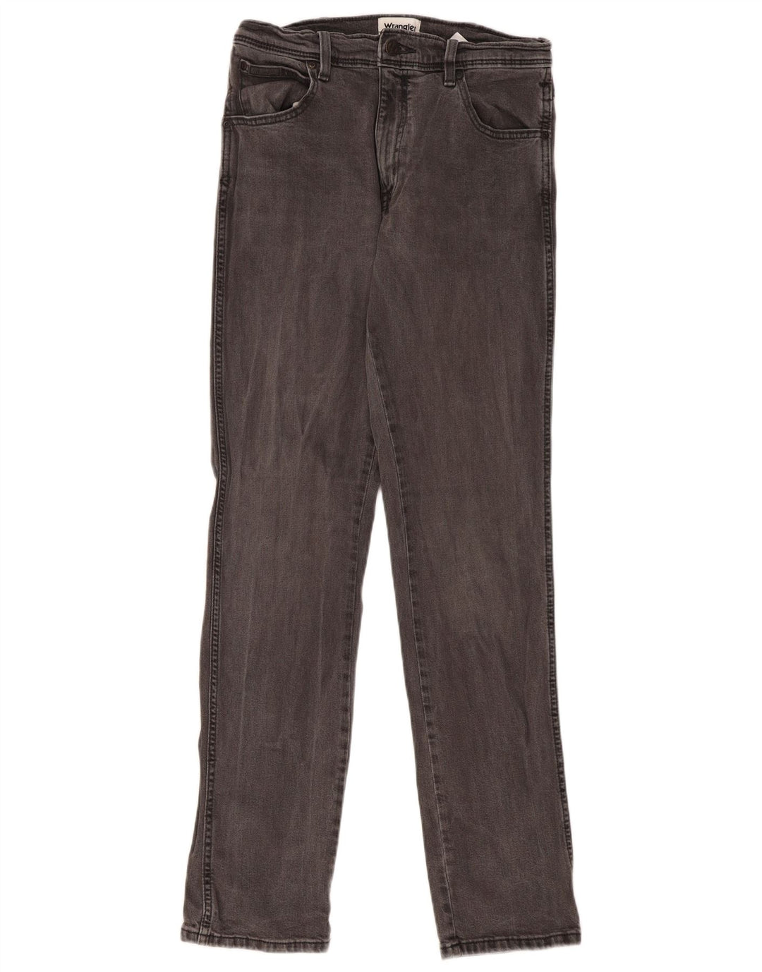 Wrangler Masculino Texas Slim Jeans W32 L34 Cinza Algodão