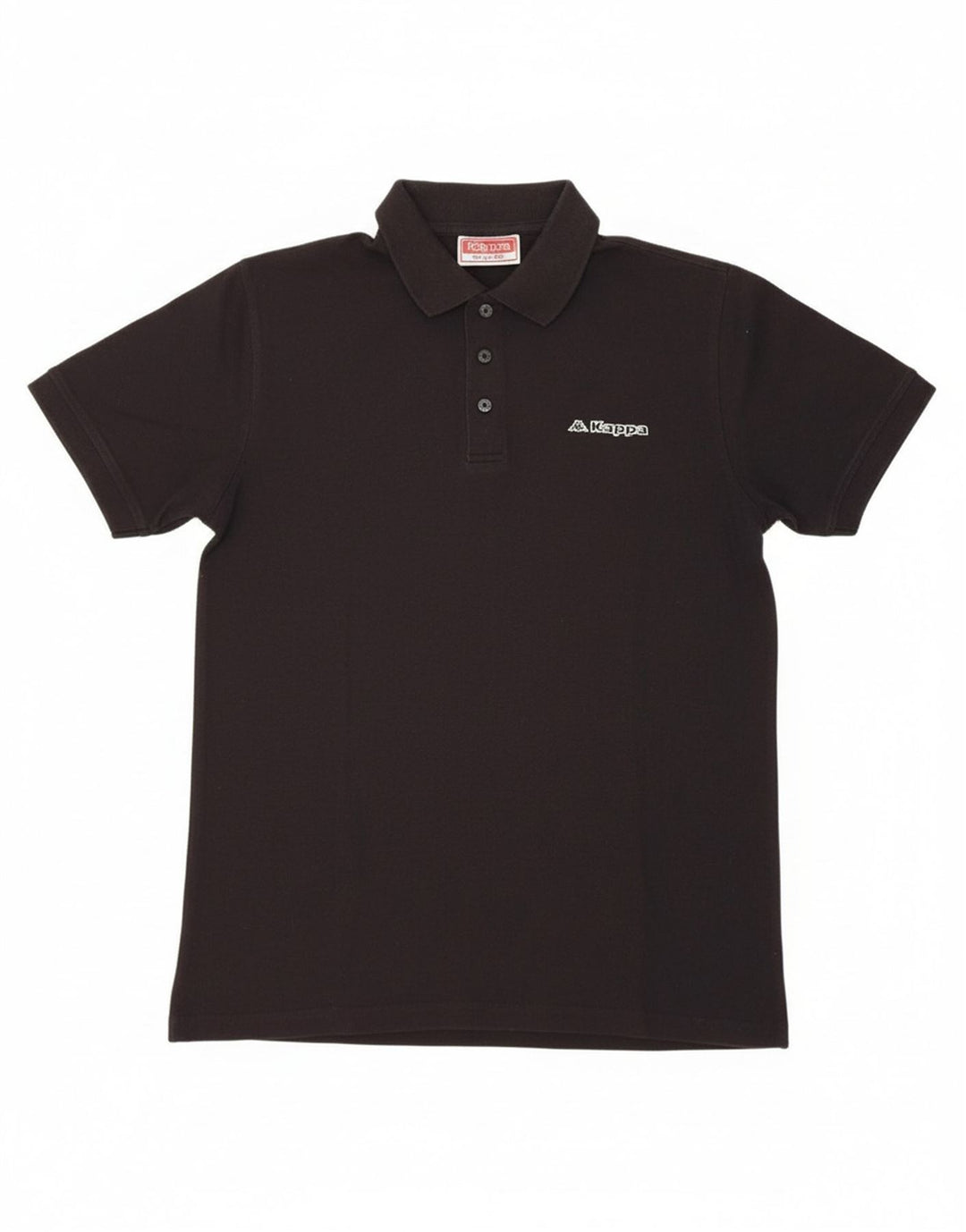 Camisa polo masculina KAPPA de algodão preto médio