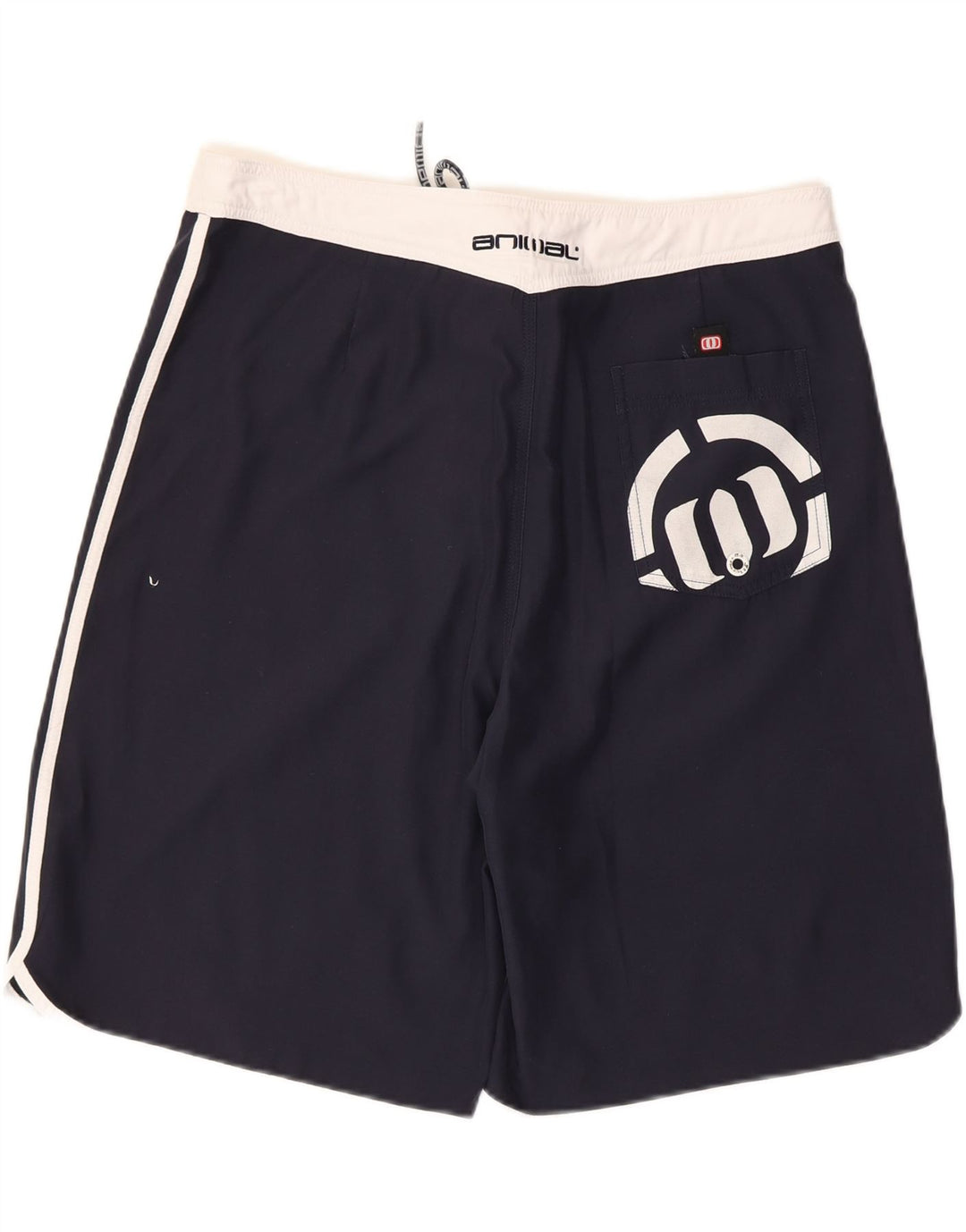Animal Mens Graphic Swimming Shorts Grande Poliéster Azul Marinho
