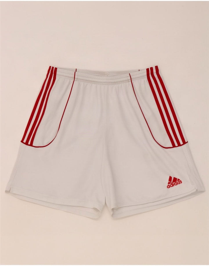 Adidas Mens Climalite Sport Shorts Grande Poliéster Branco