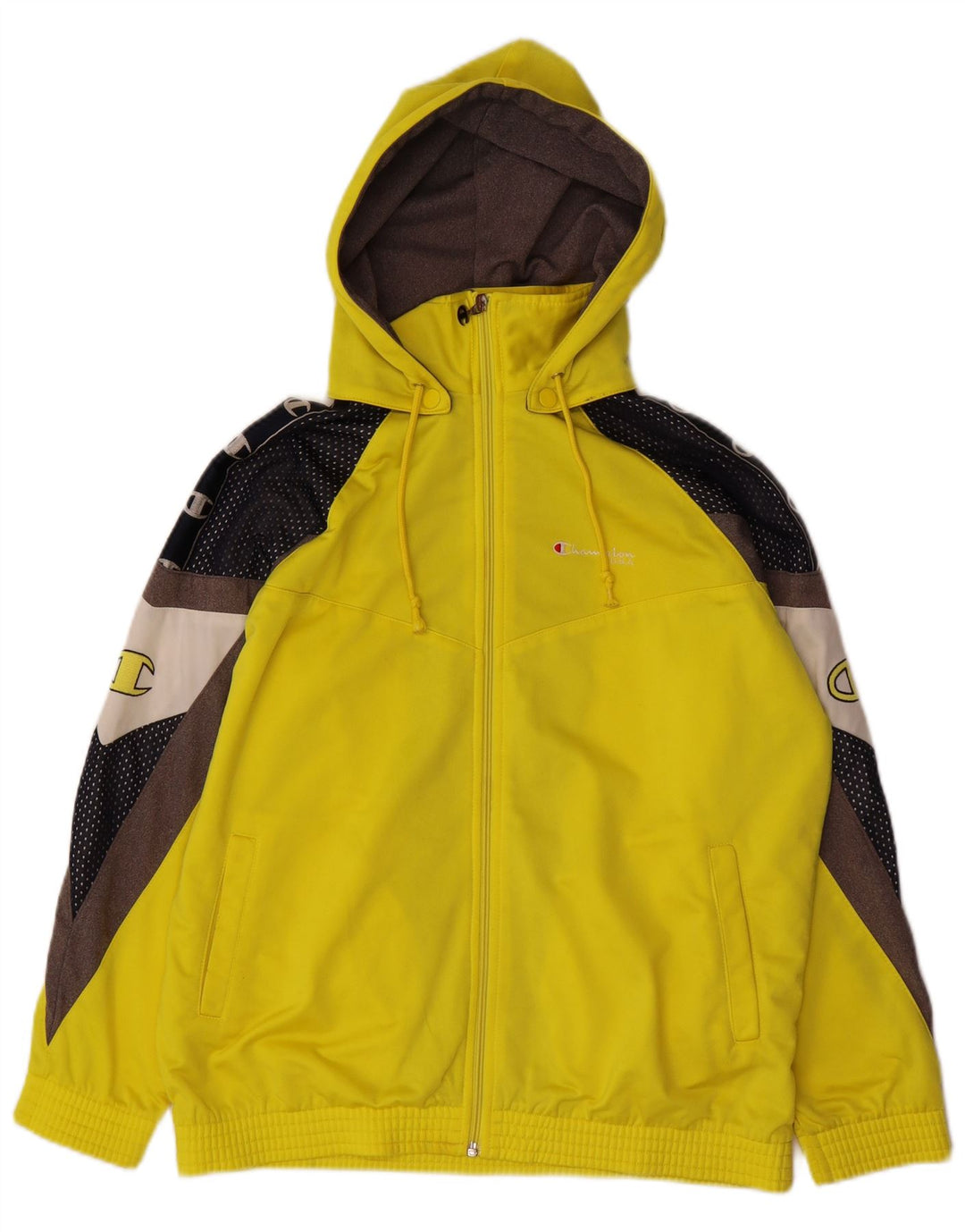 CHAMPION Meninos jaqueta de treino gráfico oversized 13-14 anos amarelo