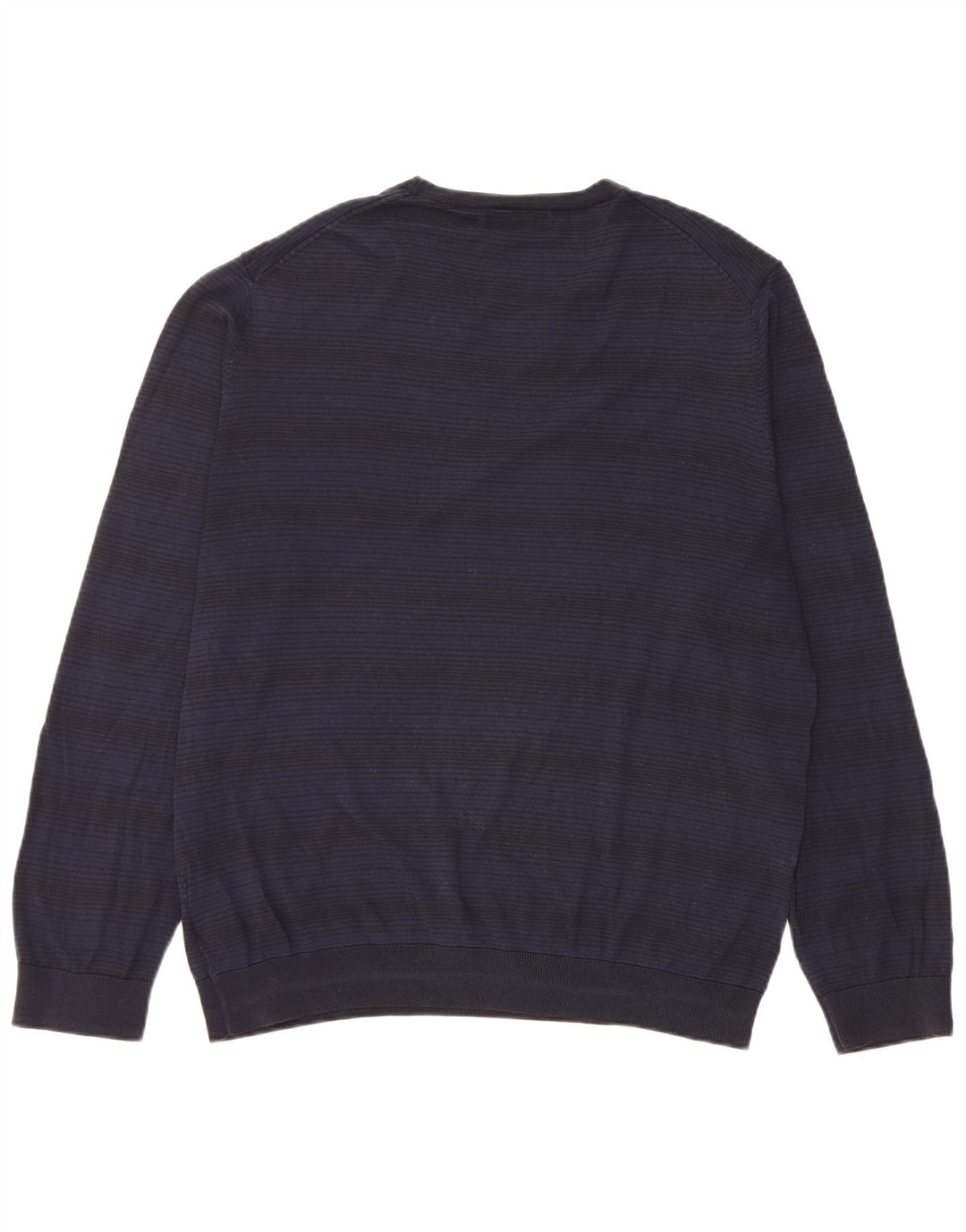 Suéter masculino Marks & Spencer Autograph com gola redonda grande azul marinho