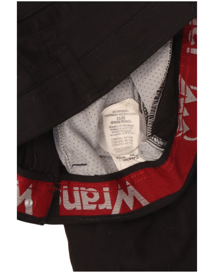 Calça cargo masculina Wrangler reta para caminhada W30 L32 nylon preto