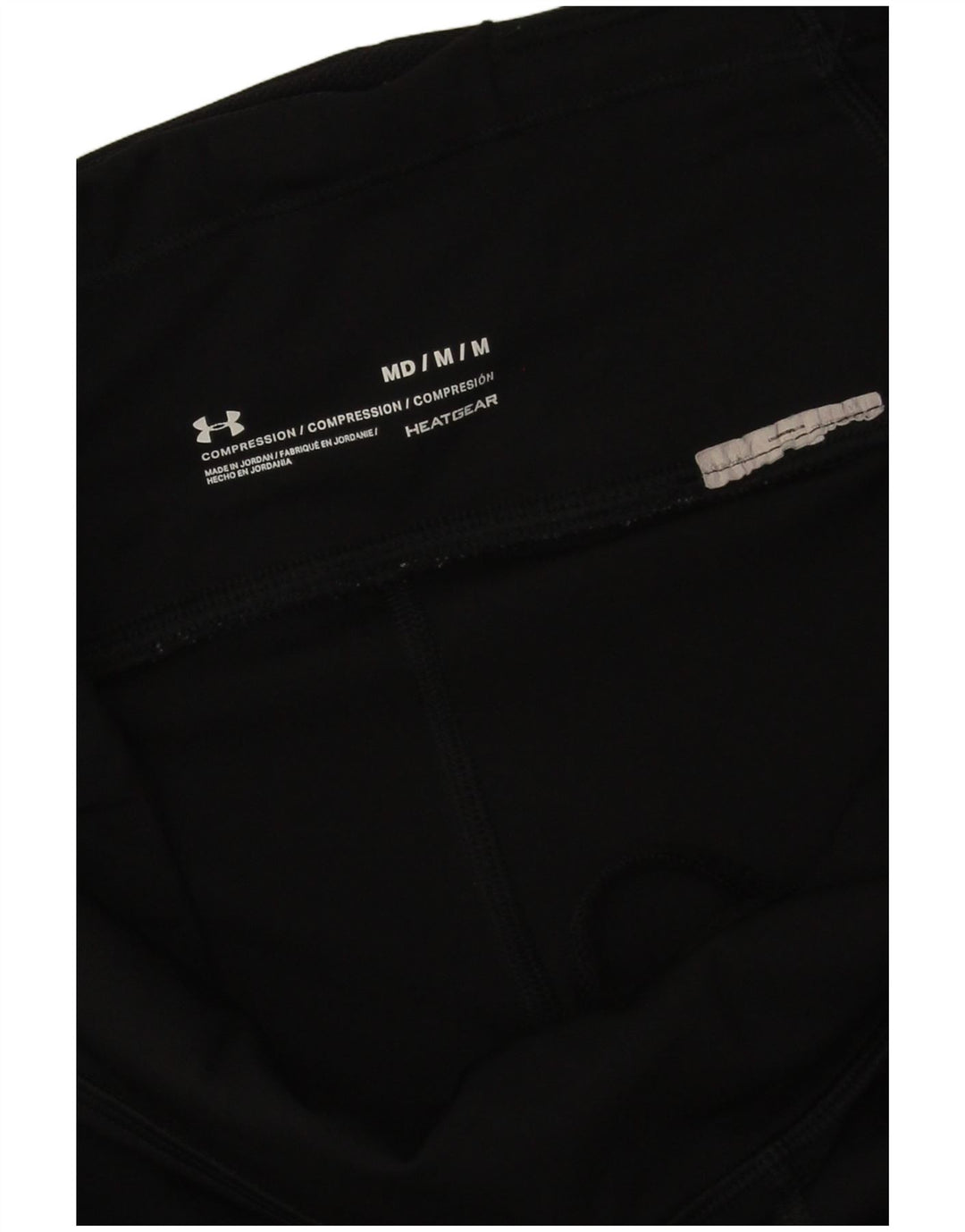 Under Armour Womens Heat Gear Abstract Pattern Leggings Reino Unido 12 Médio Preto
