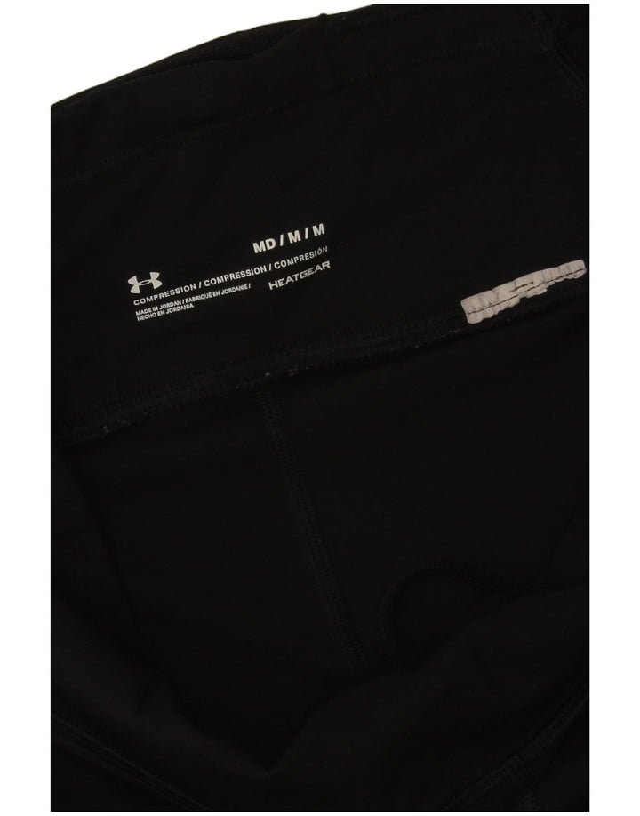 Under Armour Womens Heat Gear Abstract Pattern Leggings Reino Unido 12 Médio Preto