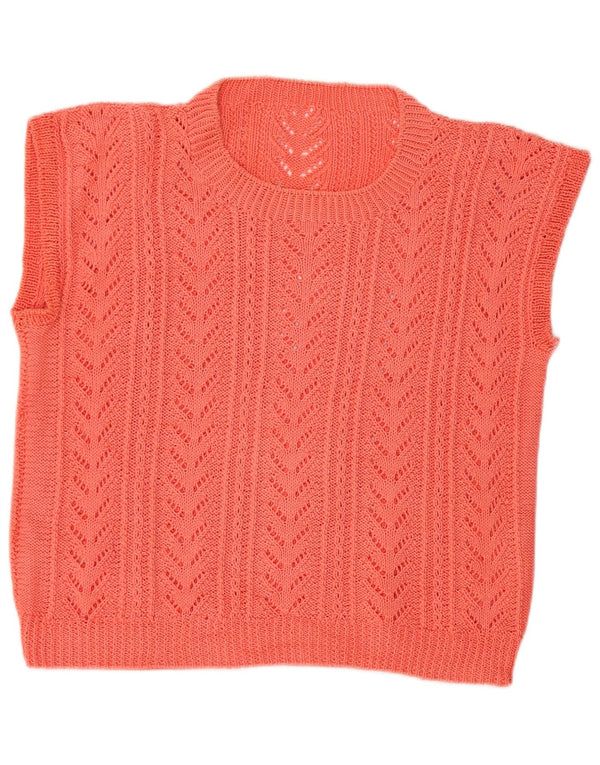 Regata feminina VINTAGE com colete UK 12 rosa médio