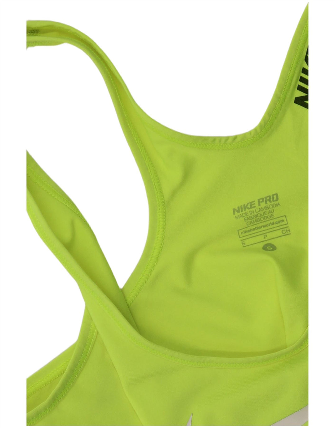 NIKE Womens Graphic Vest Top UK 8 Pequeno Verde Sintético