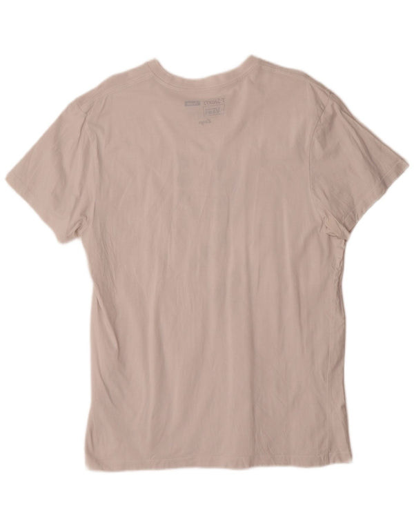 Camiseta Vans Masculina Custom Fit Graphic Top Grande Algodão Branco