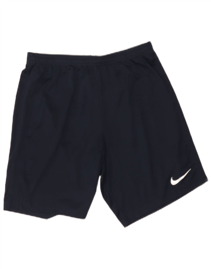 Shorts esportivos masculinos Nike Dri Fit grandes poliéster azul marinho