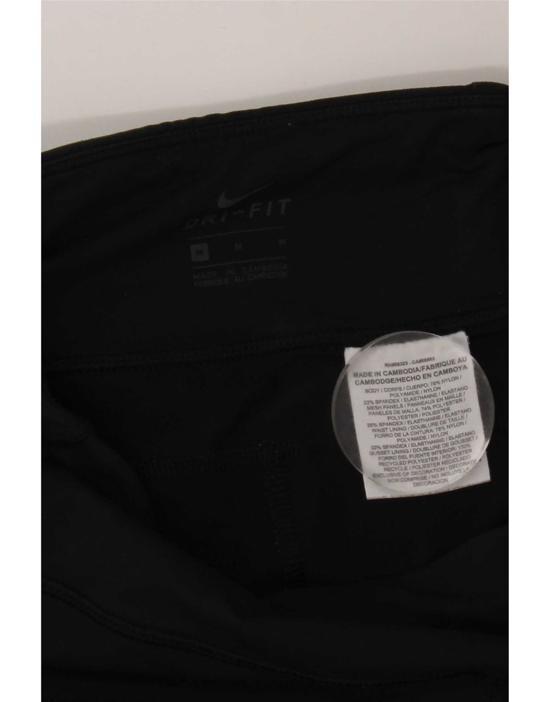 Leggings Nike Dri Fit Capri UK 12 Médio Preto Nylon